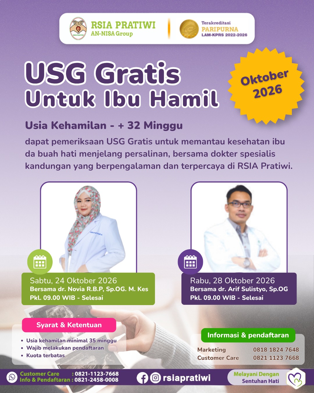 USG Gratis RSIA Pratiwi Tangerang Oktober 2026 (3)